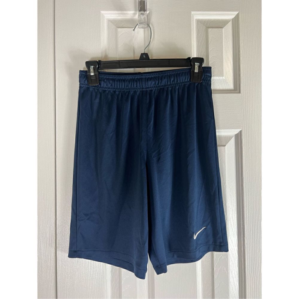 Nike Boys Dri Fit Navy Shorts Size Small 10/12